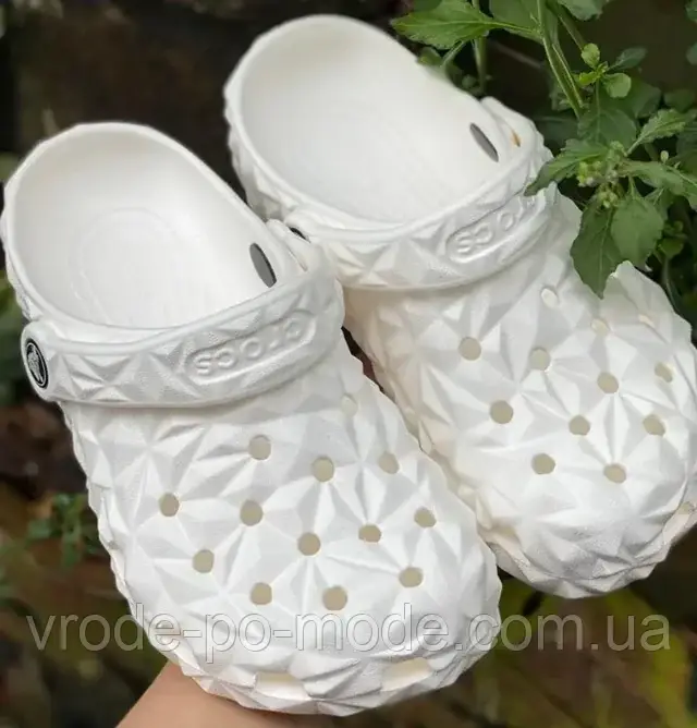 Підліткові та жіночі крокси унісекс білі, медичні сабо Crocs, взуття для медиків та фармацевтів, оригінал