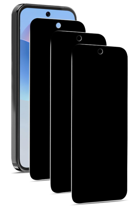 Захисне скло 3 шт CDK для Google Pixel 9 Pro XL | Антишпион Full Glue (020552) (black)