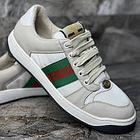 Жіночі кросівки Gucci Screener білі