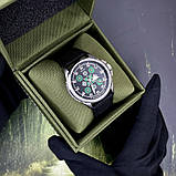 Awarder Embroidery Silver-Green Black Battery 10ATM, фото 4