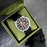 Awarder Embroidery Silver-Red Black Battery 10ATM, фото 4