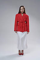 Жіночий піджак із поясом чорний M-L