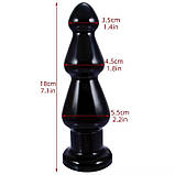 Силіконова пробка з присоском великого розміру ButtTree, фото 7