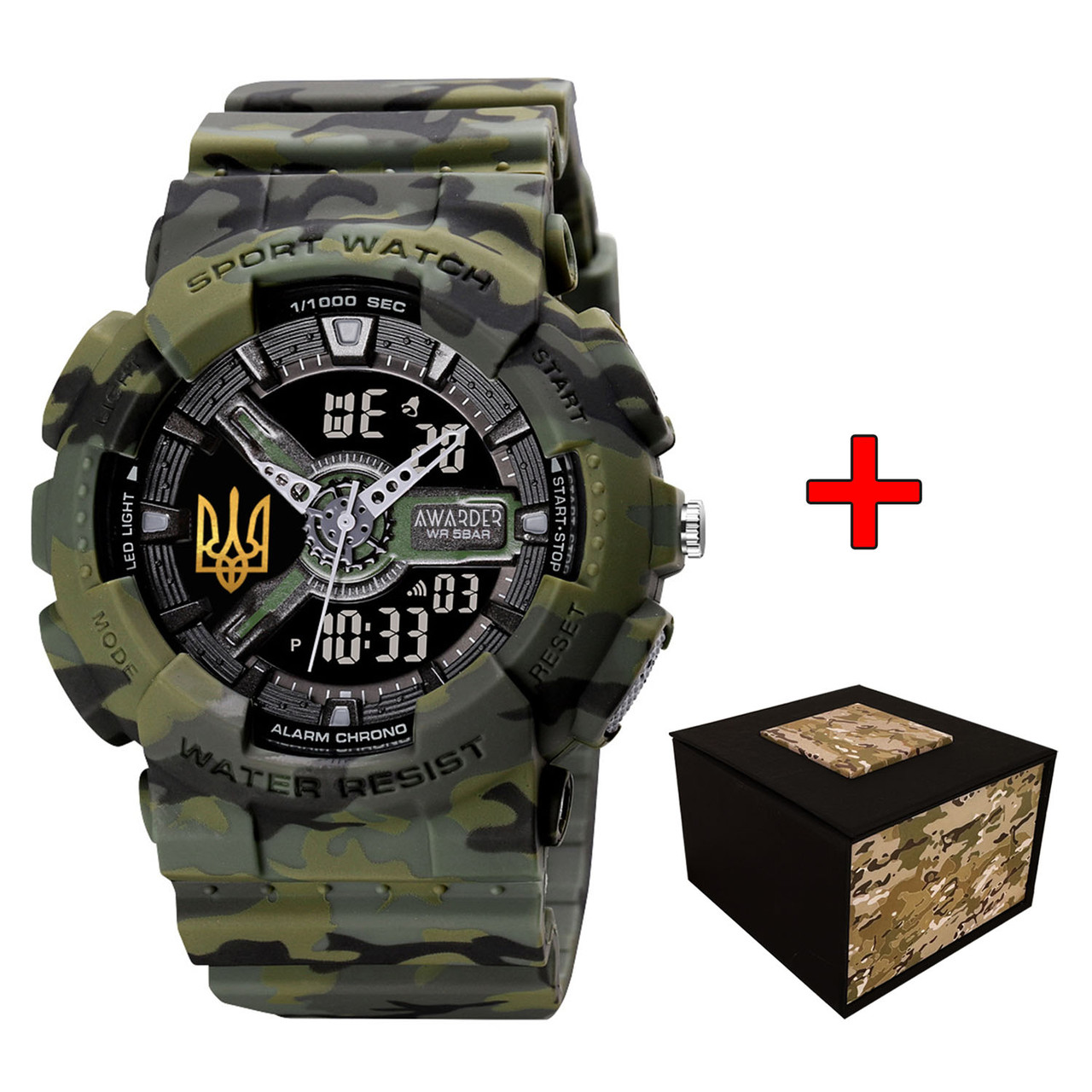 Awarder 005 Тризуб золото Camo Green, фото 1
