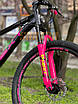 Велосипед гірський спортивний 26" CORSO Next NX-26922 чорно-рожевий на рост 130-145 cм, фото 6