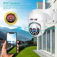Поворотна модель вуличної камери PTZ WIFI 4MP із записом на картку пам'яті micro SD, фото 6