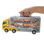 Дитячий трейлер із машинками PS006-4 у наборі 6 машинок, фото 4