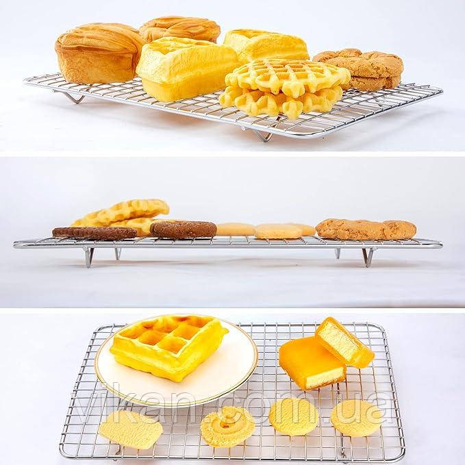 Решітка  для охолождження, (40х29 ), запікання, декорування, заливки десертів, фото 1