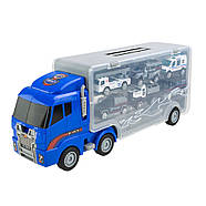 Дитячий трейлер із машинками PS006-3 в наборі 6 машинок, фото 3