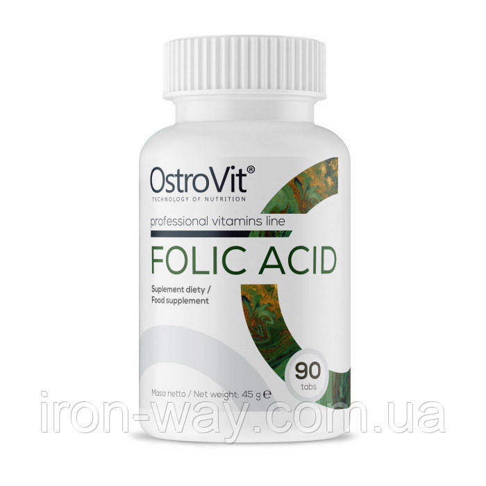 OstroVit Folic Acid (90 tabs), фото 1