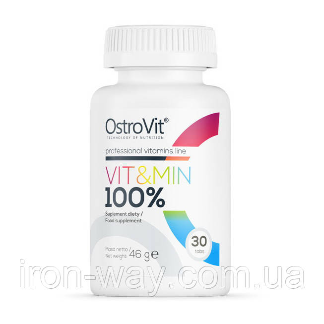 OstroVit Vit&Min 100% (30 tabs), фото 1