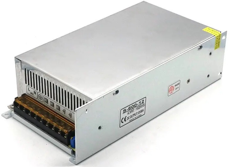 50А Блок живлення S-600-12 600W 12В для підключення моніторів ноутбуків камер телевізорів, фото 1