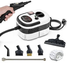 Домашній паровий очисник з насадками 2500W 1200 мл Пароочисник для прибирання будинку