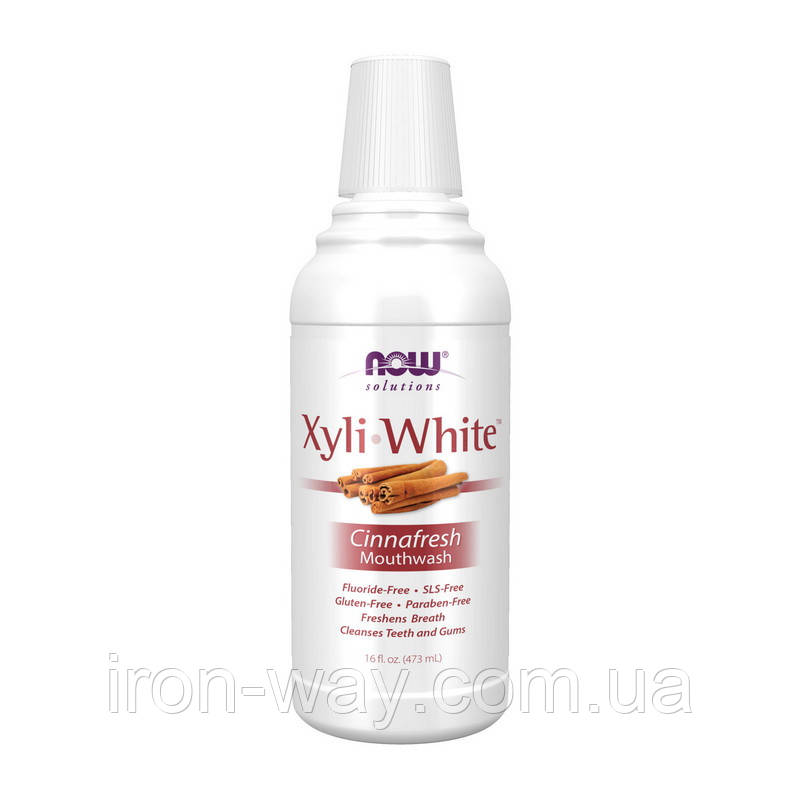 NOW Xyli White Mounthwash (473 ml, cinnafresh)