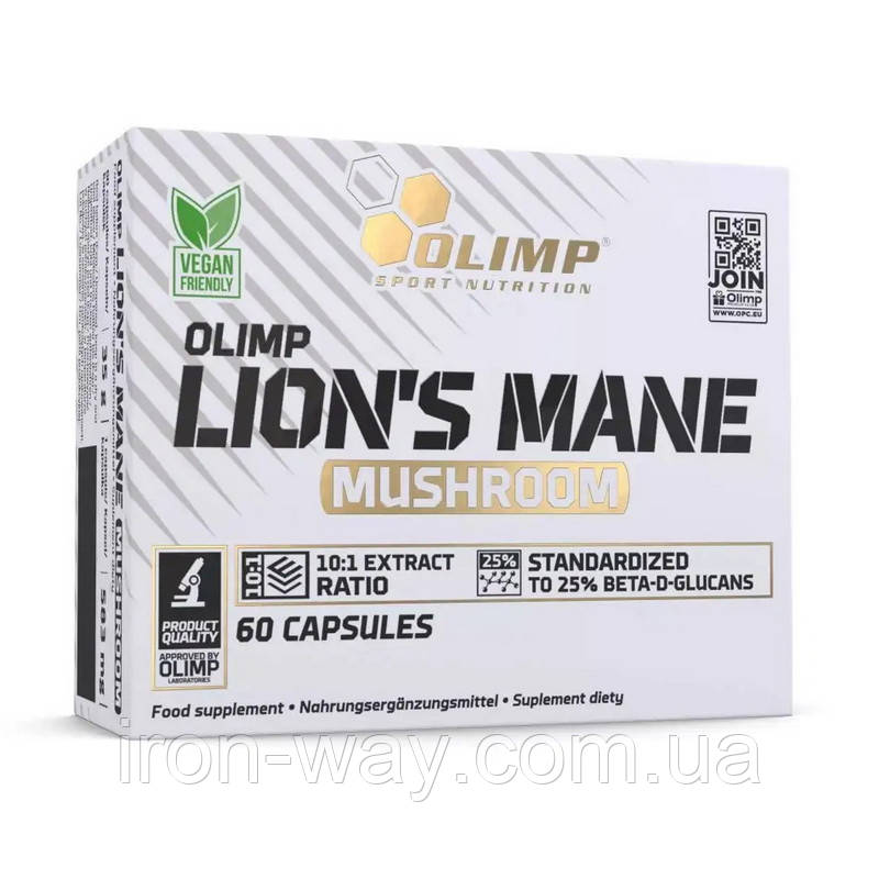 OLIMP Lion`s Mane Mushroom (60 caps), фото 1
