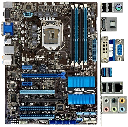 Материнська плата Asus P8Z68-V LX LGA 1155 (P8Z68-V LX) Б/В