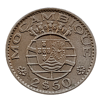 Мозамбік 2.5 ескудо, 1965