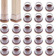 Захисні накладки на ніжки стільця RCHYFEED 28-34 мм — антиковзні, стійкі до подряпин 24 шт.