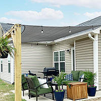 Сонцезахисний тент, навіс 2х4 м затінення 95% УФ-блоком не ширяє SUNNY GUARD