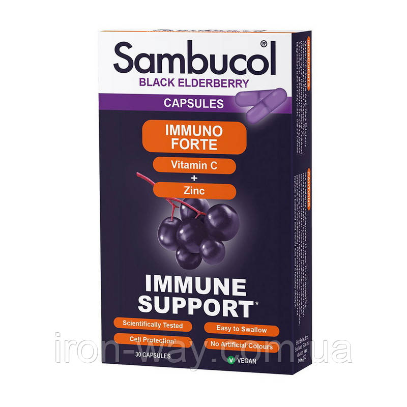 Sambucol Immuno Forte Capsules (30 caps), фото 1
