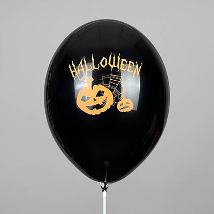 Принт 410 BELBAL-ББ 12" Halloween - гарбузи на чорному, фото 3