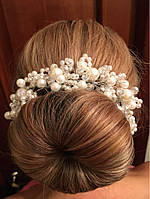 Гребінець шпилька весільний для волосся діадема Сара гребінь прикраса діадеми аксесуари