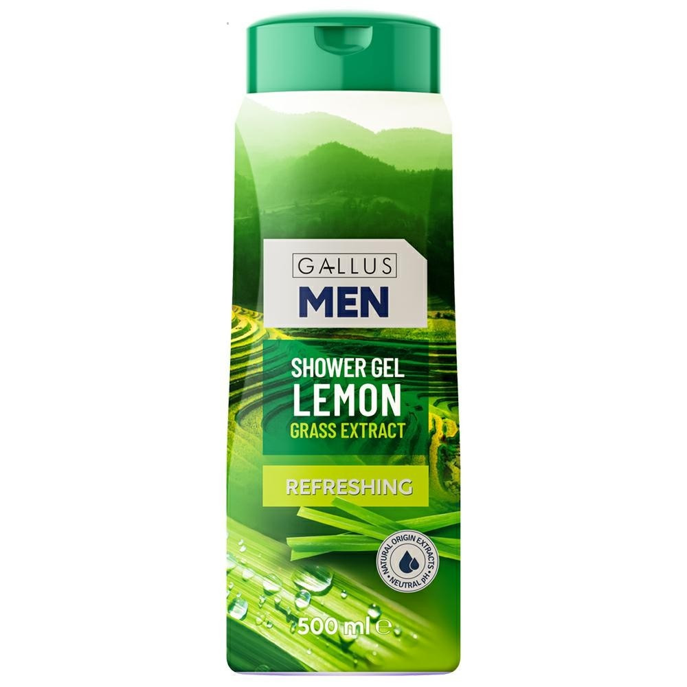 Гель для душу Gallus чоловічий Lemon Grass 500мл