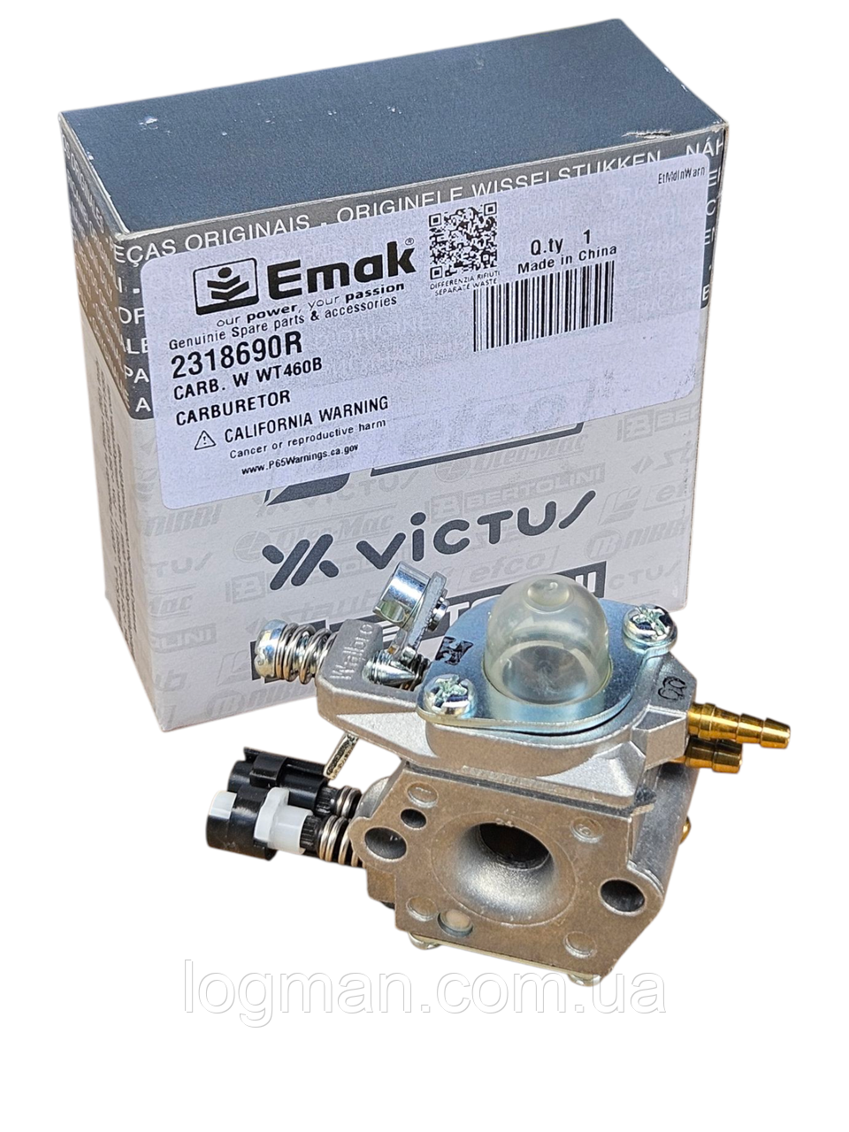 Карбюратор для Victus VB 30 мотокоси Віктус ВБ 30 (2318690R) Carburetor WT460B Walbro