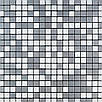 Алюмінієва мозаїчна плитка, декоративна плитка самоклейка для ванної, мийна плитка самоклейка Silver Chess 30x30 см, фото 2