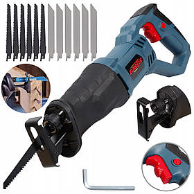 Електросабельна пила EUROTEC EURCS-1700 «Лисий хвіст» + комплект «Лис» 1700 Вт для різання дерева, металу