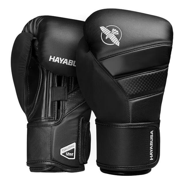Рукавички для боксу тренувальні Hayabusa T3 Boxing Gloves Боксерські рукавички Чорний (12 унцій), фото 1