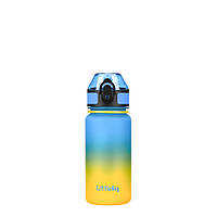 Дитяча пляшка для води LittleBig UZSPACE 3020(Yellow-Blue) 350 мл, жовто-блакитна