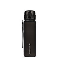 Пляшка для води UZSPACE 3026(Black) 500 мл, чорна