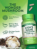Для мозку Nature's Truth Lion's Mane Mushroom 2100 мг plus Bioperine 50 вегетаріанських капсул, фото 5