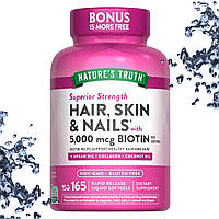 Nature's Truth Hair, Skin & Nails with Biotin (Волосся, Шкіра і Нігті + Біотин) 165 рідких капсул