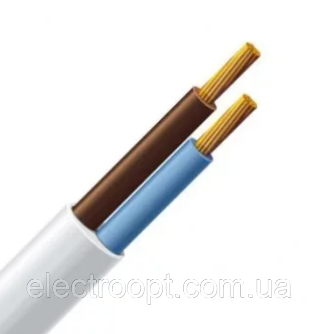 Мідний дріт ПВС 2*1.5 (економ) Одеса ГОСТ ЄС круглий, гнучкий (кратно 5 м)