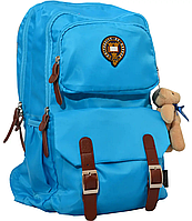 Молодежный рюкзак Oxford YES голубого цвета с двумя отделениями и карманами для повседневного использования