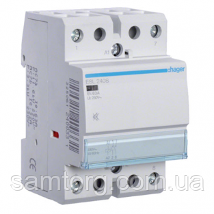 Контактор безшумний Hager ESL240S 40A 2НО 12W