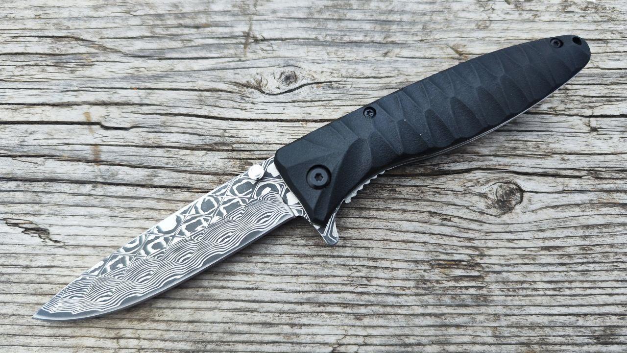 Ніж складаний під дамаск З F620, фото 1