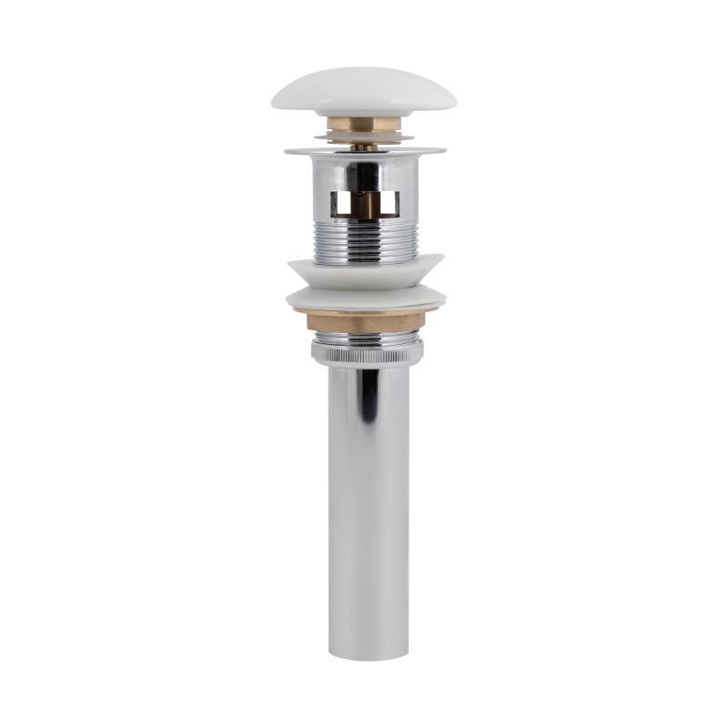 Донний клапан для раковини Qtap PU02O 70х70х227.5 White з переливом