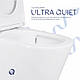 Унітаз-компакт Qtap Scorpio безобідковий Ultra Quiet із сидінням Soft-close QT14222125AUQW, фото 6
