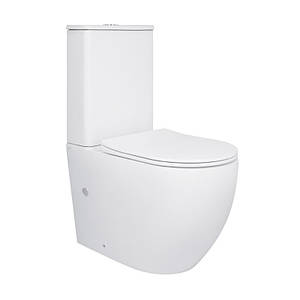 Унітаз-компакт Qtap Robin Ultra Quiet безобідковий із сидінням Soft-close QT13222128AUQ1W