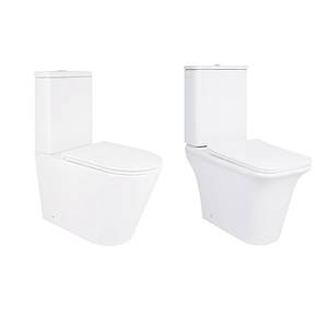 Акційний набір: Унітаз підлоговий Scorpio Ultra Quiet QT14222125AUQW + Унітаз підлоговий Kalao Rimless