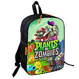 Набір дитячий рослини проти зомбі рюкзак 36х27см сумка-бананка, кружка з принтом для хлопчика (01573), фото 2