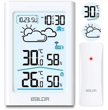 Метеостанція BERDSEN BD-911 White (391101), фото 1