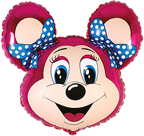 Фольгована кулька Flexmetal 30"(68х76 см) Лоллі Маус фуксія