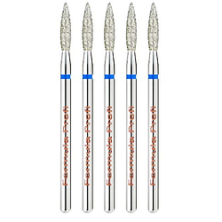 Набір фрез алмазних Formula Profi Полум'я Гостре XL Ø 2.3 мм, синя насічка 104.243.524.023 XL, 5 шт.