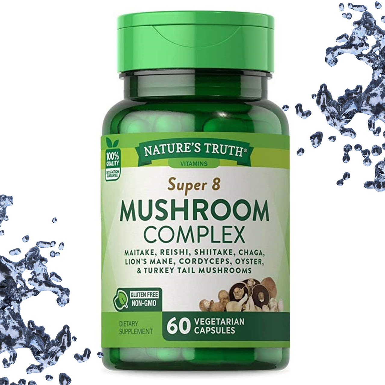 Грибний комплекс Nature's Truth Mushroom Complex Super 8, 60 вегетаріанських капсул