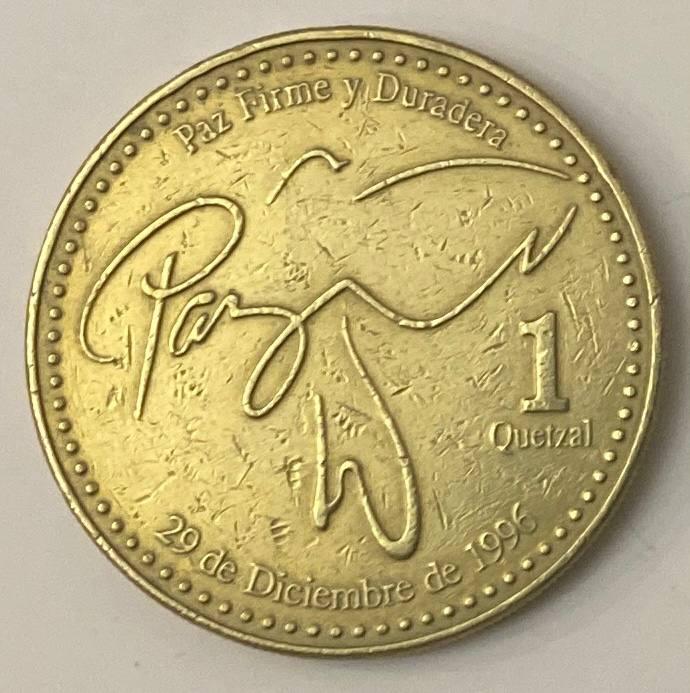 Монета Гватемали 1 кетсаль 2006 р.