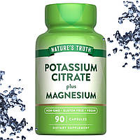 Nature's Truth Potassium Citrate plus Magnesium 90 капсул (Цитрат Калію + Магній)